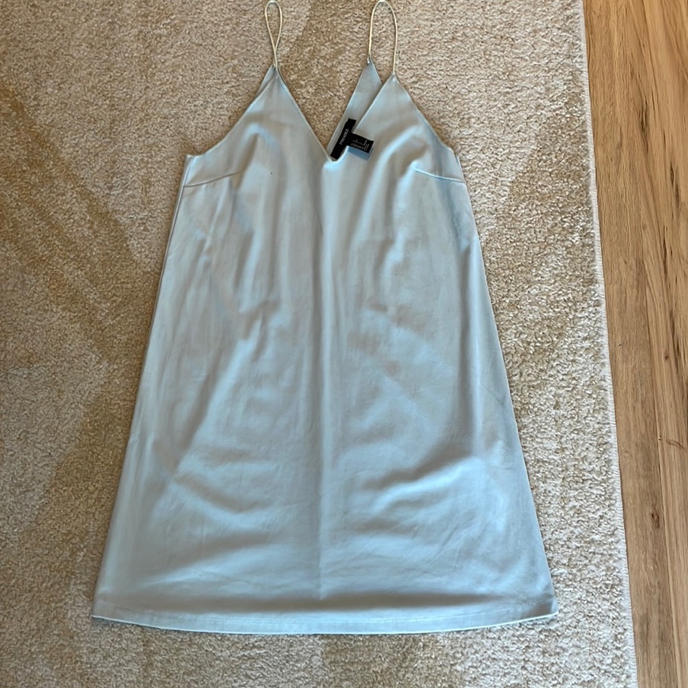 NEVER WORN icy blue mini dress